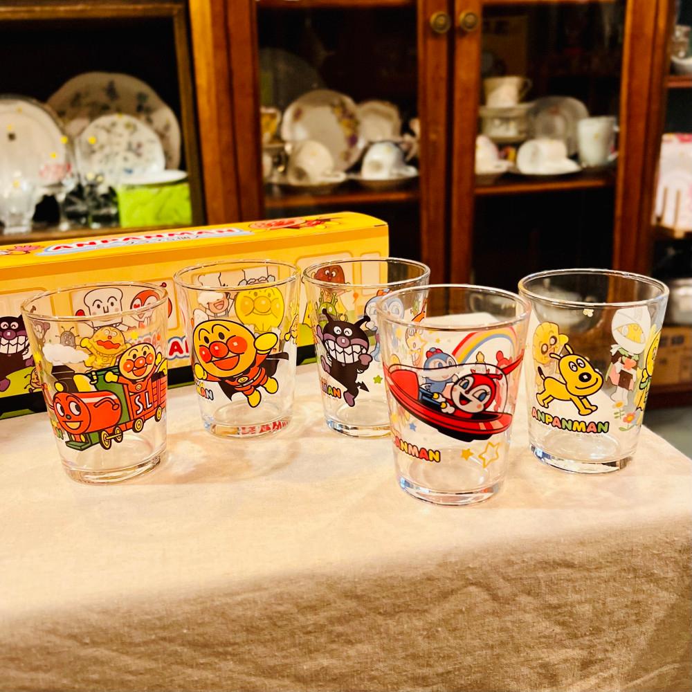호빵맨컵 글라스 5종 세트