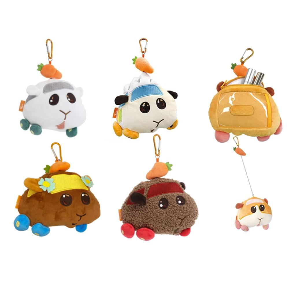 뿌이뿌이 모루카 PUIPUI 교습 마스코트 홀더 릴 카라비너 푹신푹신 패스 케이스 키링