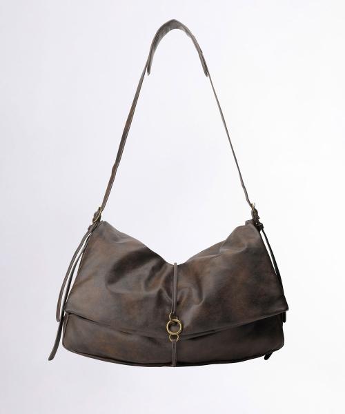 Folded Slouchy Bag Deep Brown