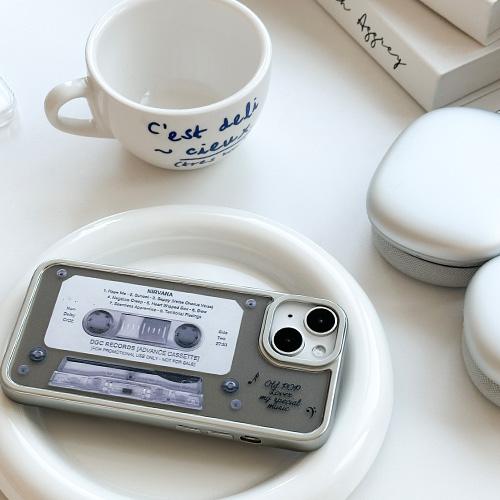 나인틴프라이데이 신상 🖭 실버 티타늄 레트로 카세트 케이스 폰케이스 아이폰 16 15 14 13 12 11 미니 프로 갤럭시 S24 S23 A35 A15 선물 친구 우정 힙한 귀여운