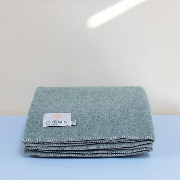 트위드밀_ 비하이브 울 블랭킷 (그린)