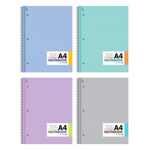 5000 A4내지 3공절취원링노트(좌철/항균)