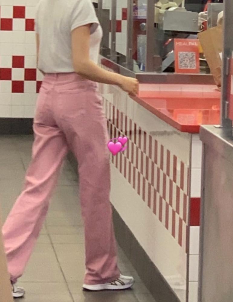 [전사이즈당일]모이 핑크 다잉 데님