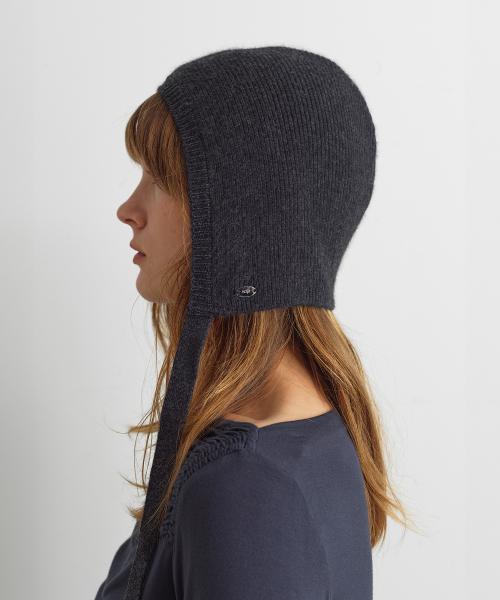 KNIT BONNET - CHARCOAL