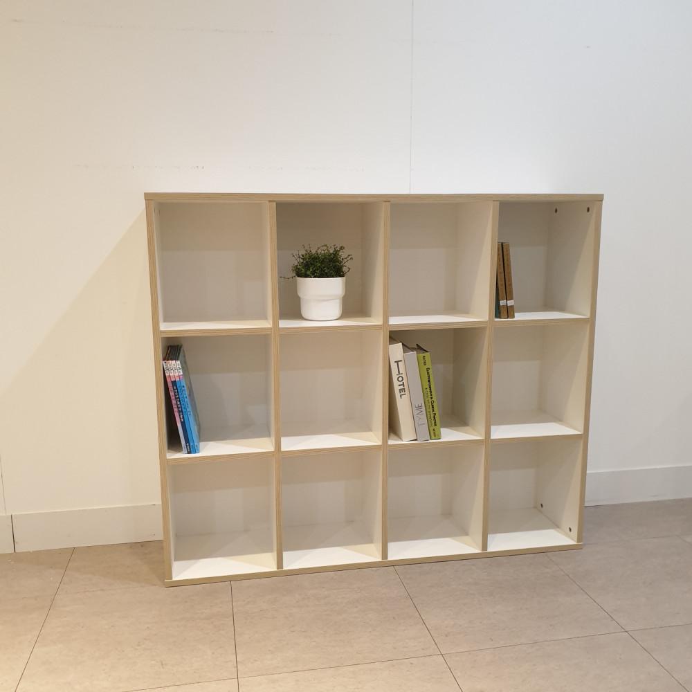 오노홈 칼라책장 화이트 3단12칸 책장 : 오노홈