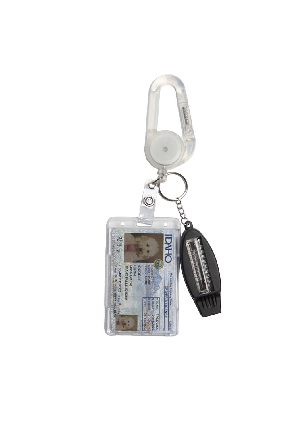 Credit card extension keyring (Whistle)