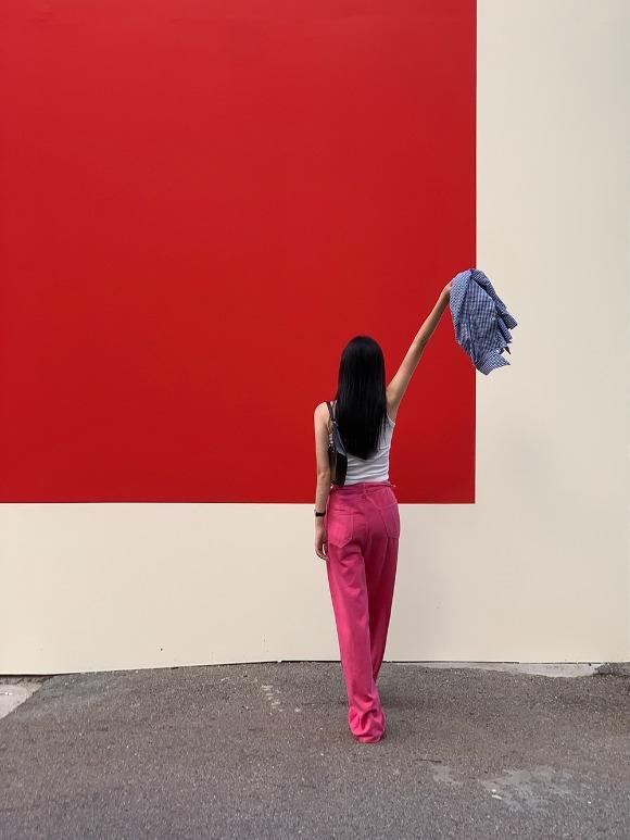 아키르 후크 컬러 와이드 팬츠