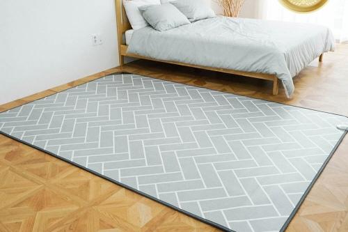 24년형 헤링본 그레이 17mm (EMI/EMS인증) 온돌바닥 모노륨매트 무자국 전기장판