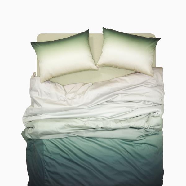 그라데이션 이불 커버_그린