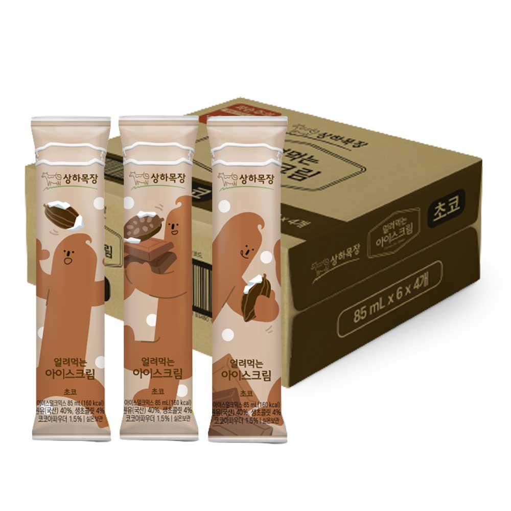 상하목장 얼려먹는 아이스크림 초코 85mL 24팩