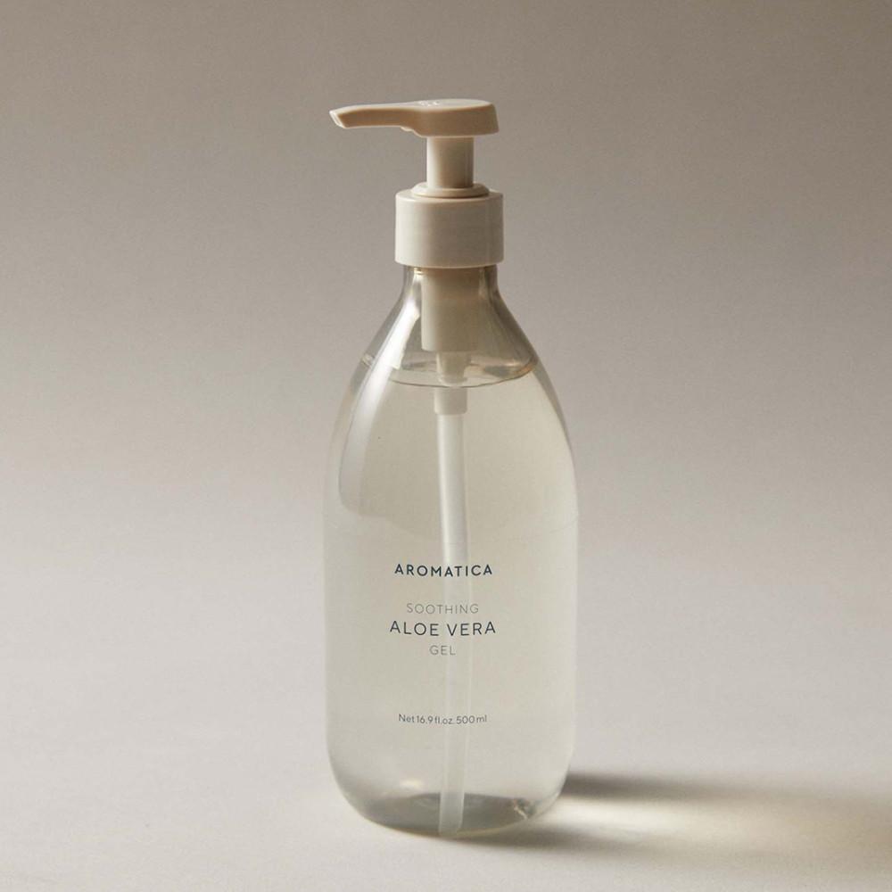 아로마티카 수딩 알로에 베라 젤 500ML 비건 알로에 진정 수분 쿨링젤 대용량