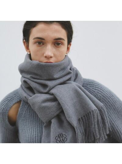 NICOLE PREMIUM MUFFLER_CHARCOAL