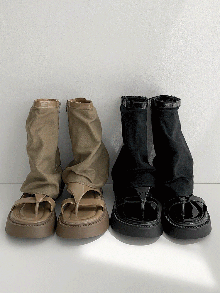 피드 레그워머 쪼리폼 샌들 여름 부츠