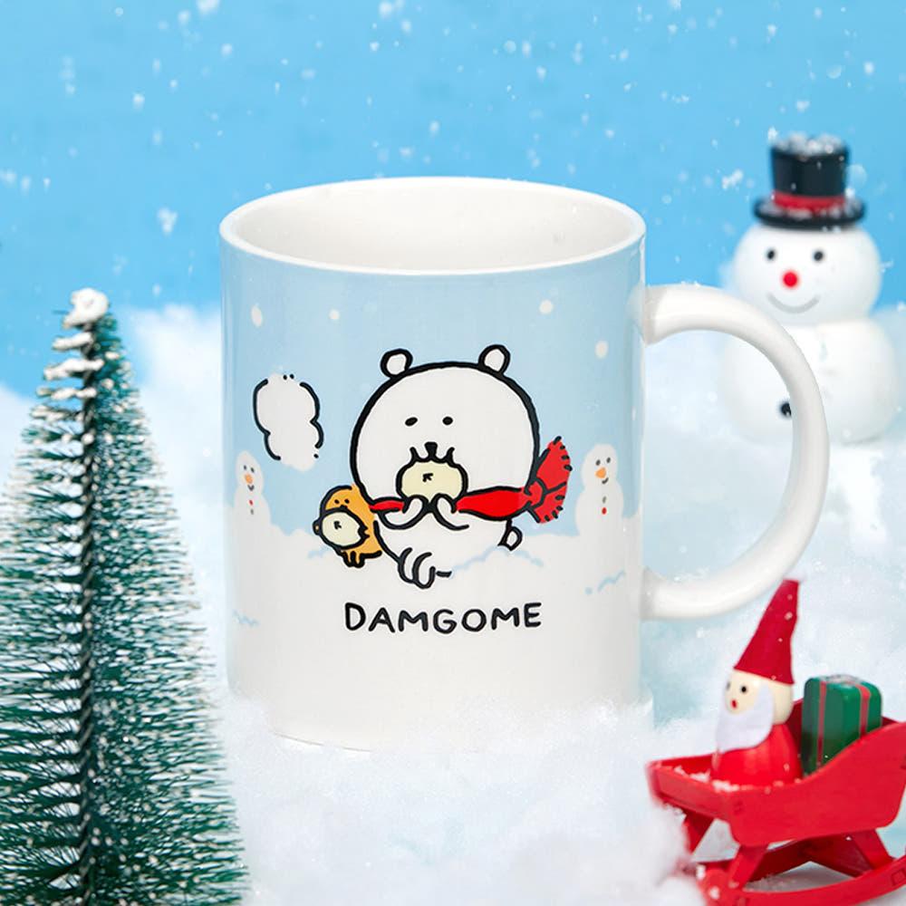 담곰이 윈터 머그 컵 산타 농담곰 크리스마스 선물 캐릭터 식기 나가노 겨울 굿즈