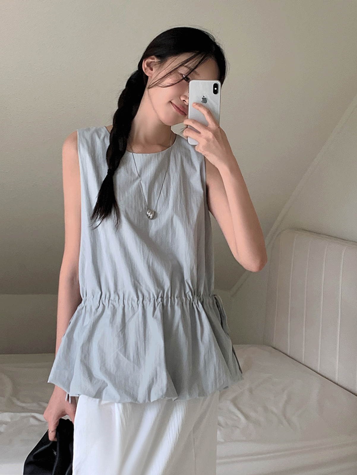 pumpkin sleeveless bl (3color)