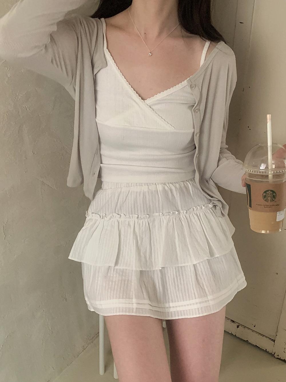[펀칭레이스나시] Elena lace sleeveless