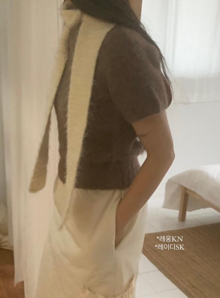 [당일/sale] vasil 바질 레옹 니트 반팔 니트 (3colors)