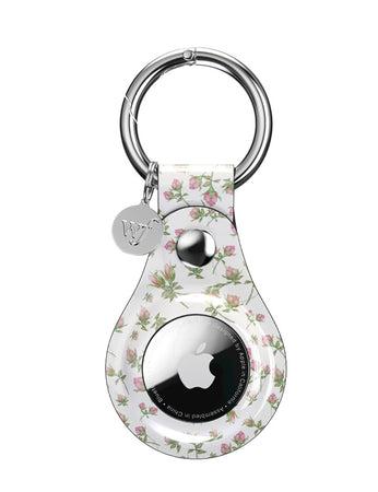 Pink Posie Rosie AirTag Keychain