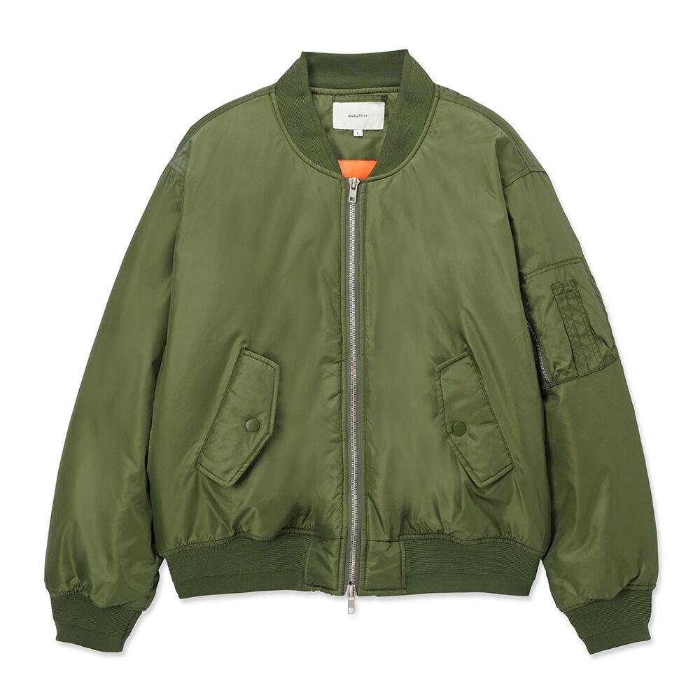 유니섹스 오버핏 MA-1 카키 (VER - 2)