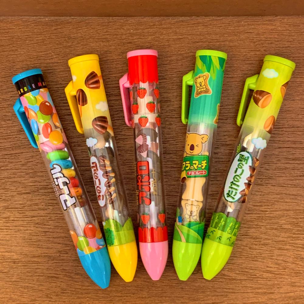 일본과자 사카모토 액션 볼펜 5종 0.7mm 2번째 버전