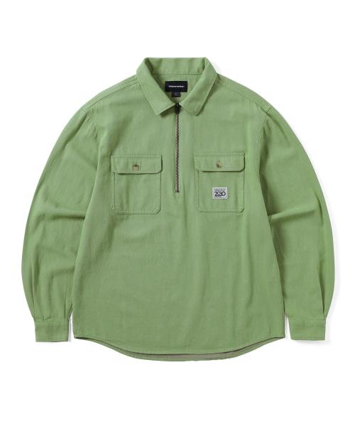 Half Zip Shirt Green
