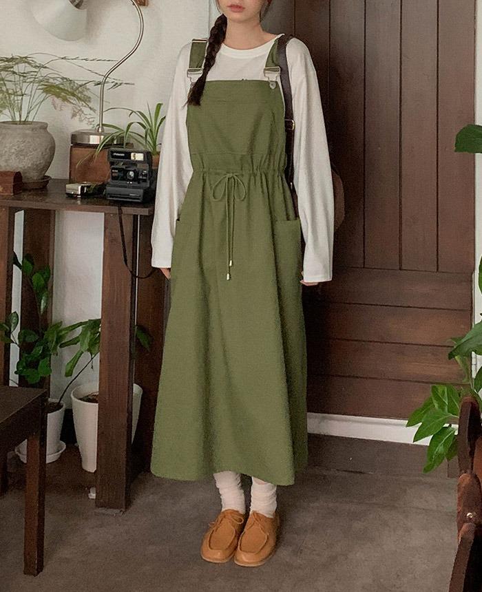 [66-120]브이오버롤 원피스