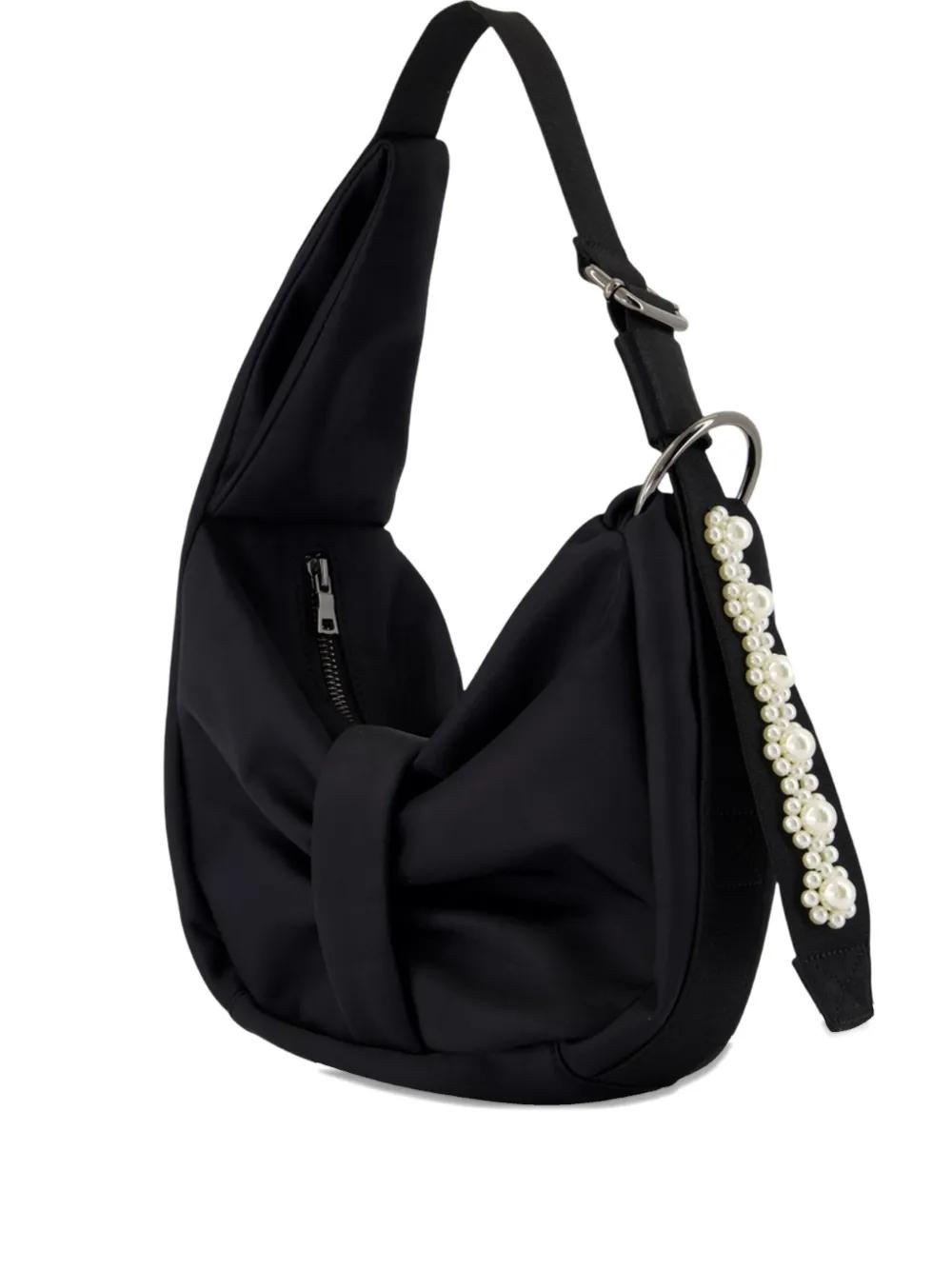 Simone Rocha Mini Sling Bow Beaded Shoulder Bag | Black | FARFETCH KR