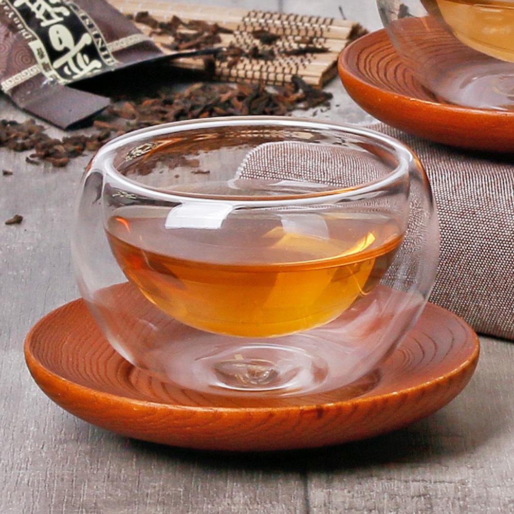 내열 이중 유리 찻잔 티잔