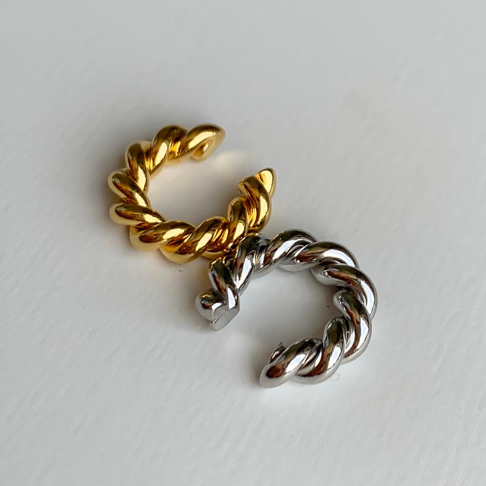 Wave on earcuff 이어커프 귀찌 무니켈