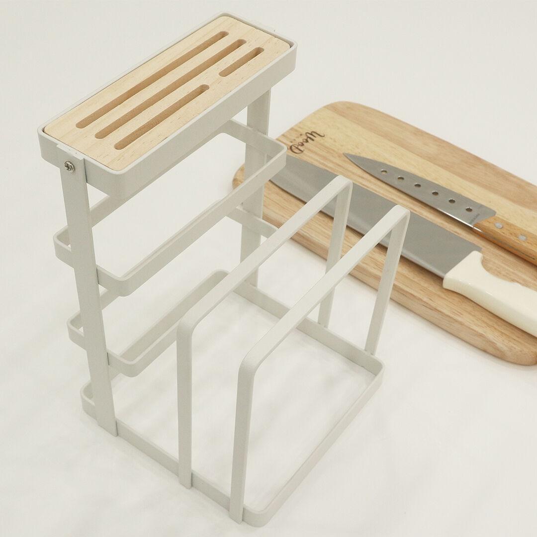 감성 원목 화이트 칼 도마 정리 거치대 BMLK03