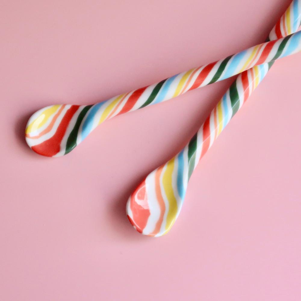 먹지마세요! 캔디팝 도자기 티스푼