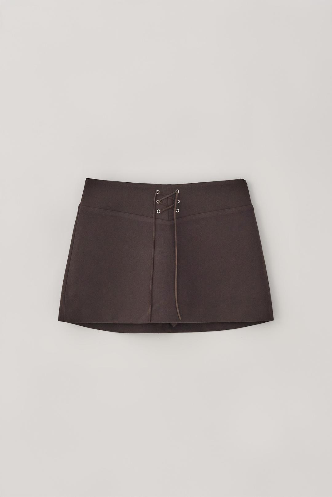 T/T Corset string skirt	 (brown)