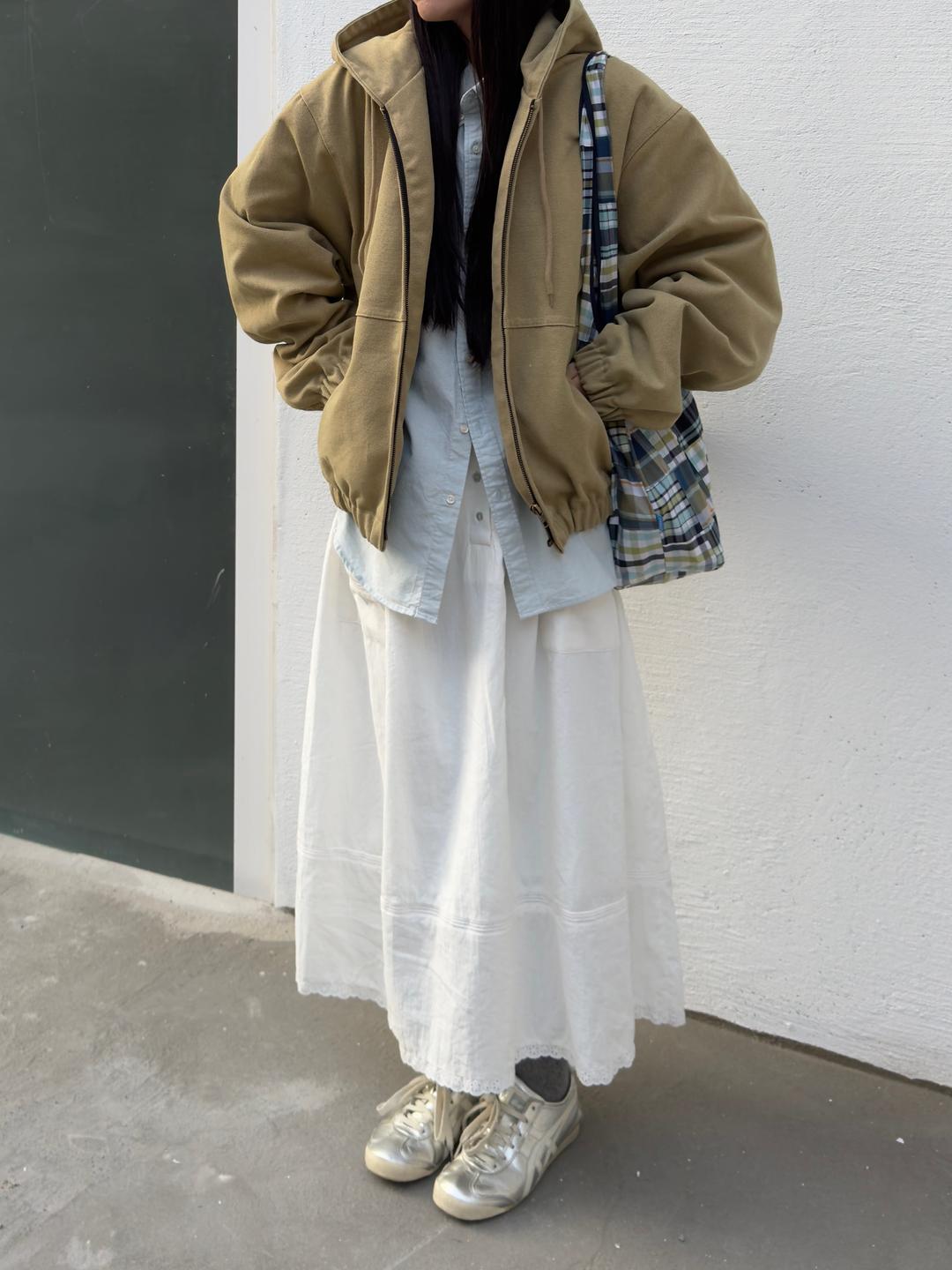 워크 후드 누빔 자켓 2color