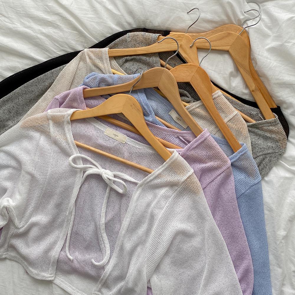 언니가간다 단독💙3만장돌파💙흘러내림NO 유얼 린넨 볼레로 가디건  - 크롭 아방핏 리본 햇빛차단 살안타템 휴가 바캉스 원피스 나시 여행  여름니트  동남아 통통 휴양지 가디건 블프 직잭팟