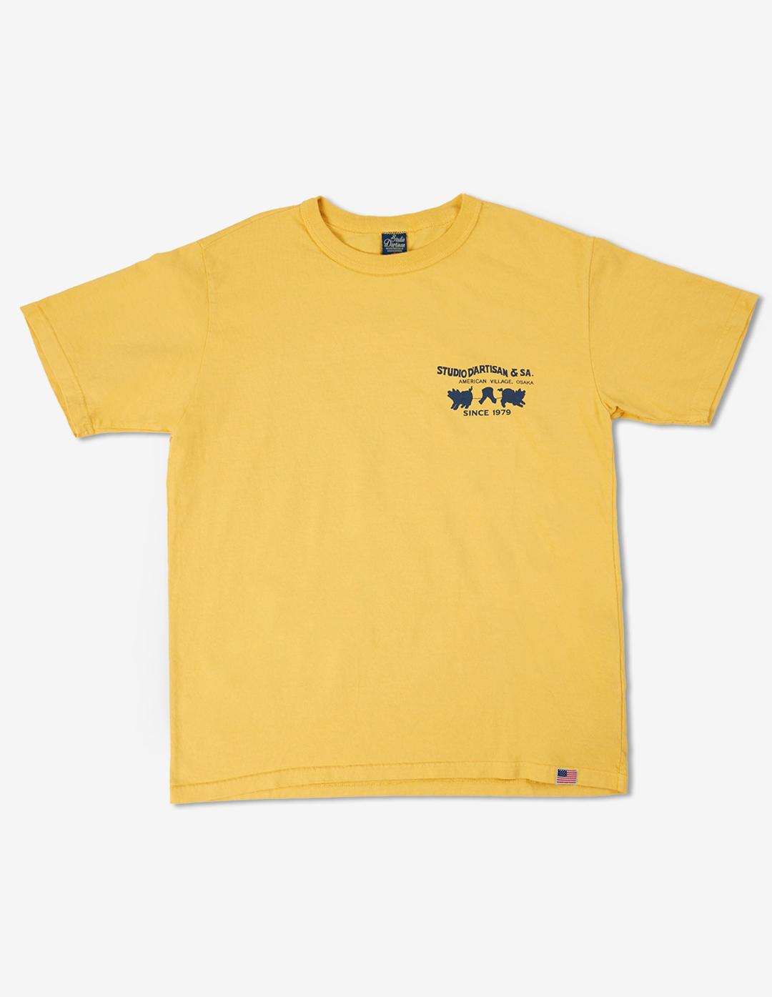 8153 USA Cotton Print T-Shirt (Yellow)