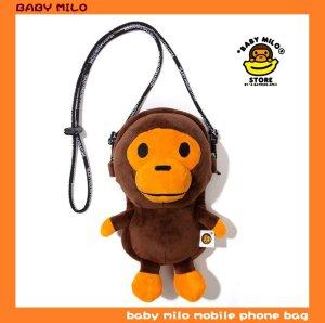 베이프 BABY MILO MOBILE PHONE BAG 마일로 원숭이 휴대 전화 가방 숄더