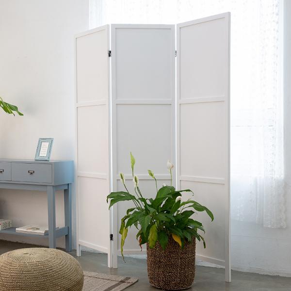 웨인스 레트로 원목 3단 파티션 가림막 모던스타