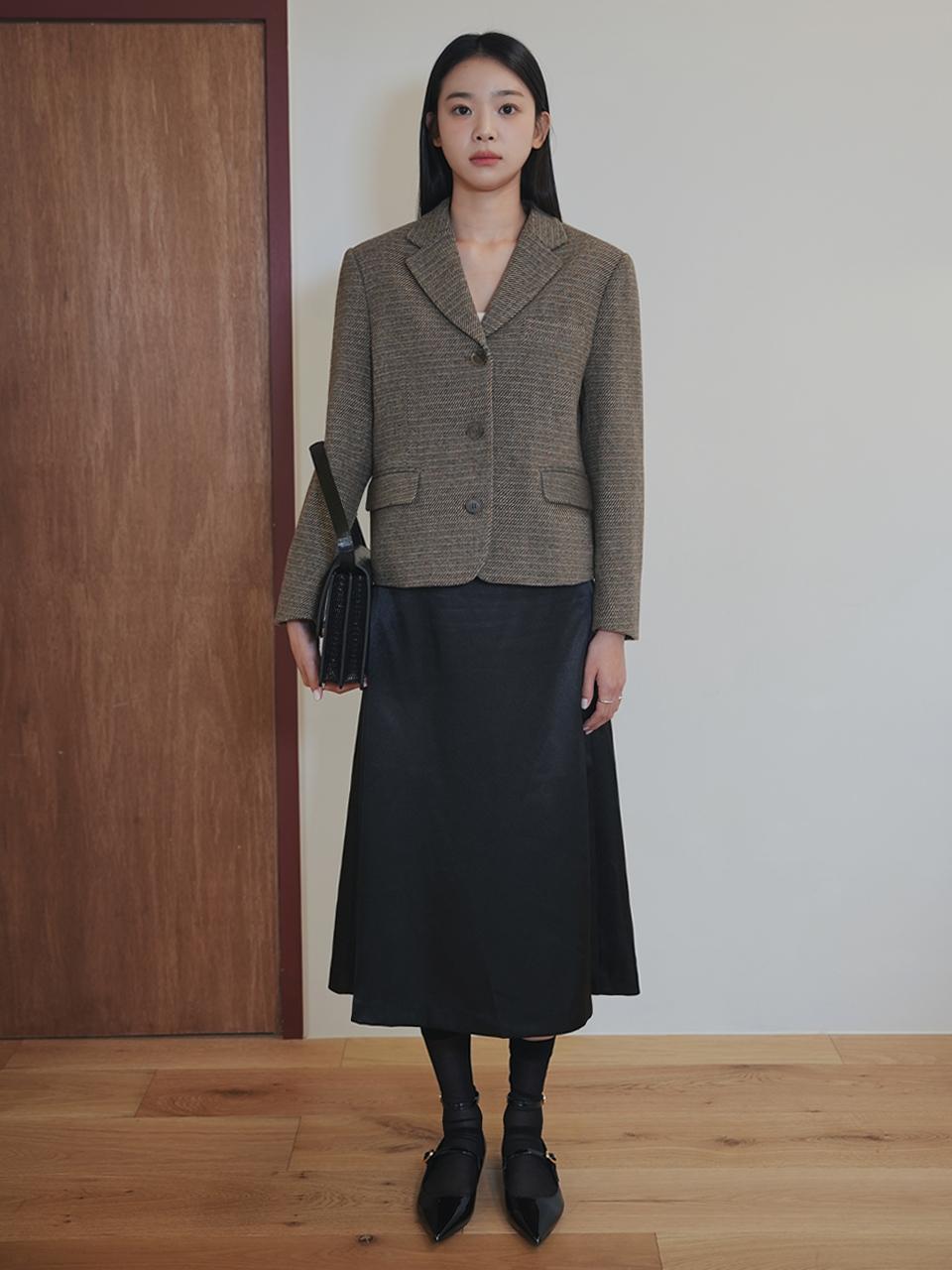 baby alpaca wool jacket (hazelnuts)