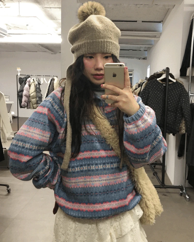 [오늘출발/MD추천]코튼캔디 노르딕 플리스 아노락 (2color) *브라운 당일 발송 가능!