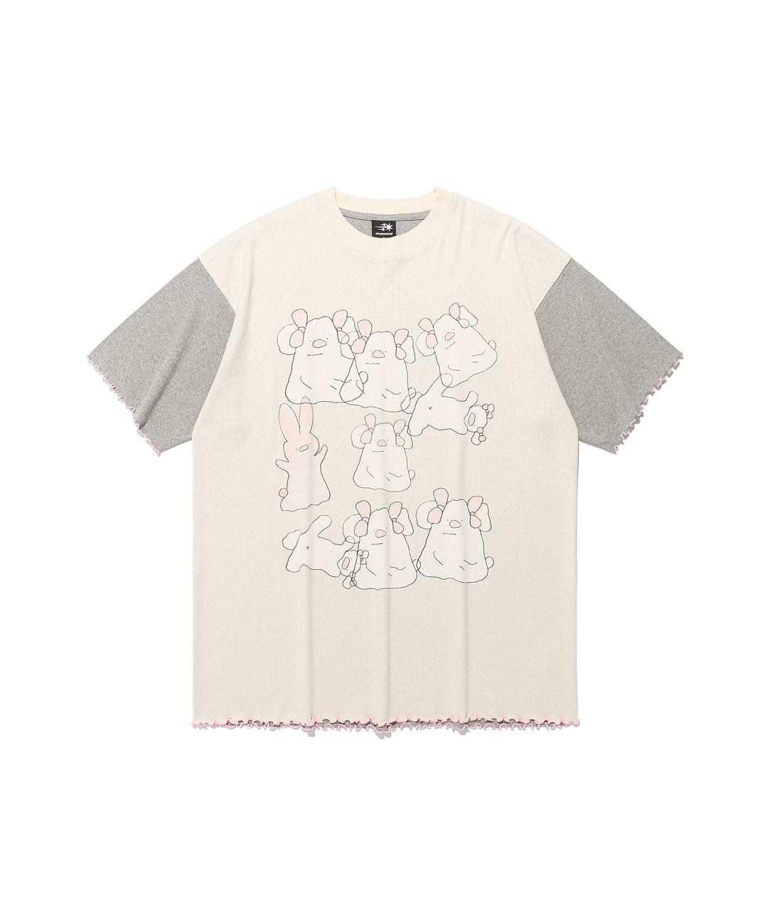 mimichan tommy ppoguri big big tee[cream]