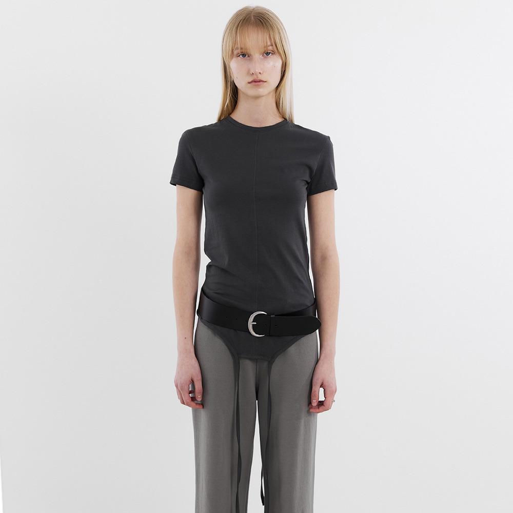 BOTH SIDE STRING TOP / CHARCOAL