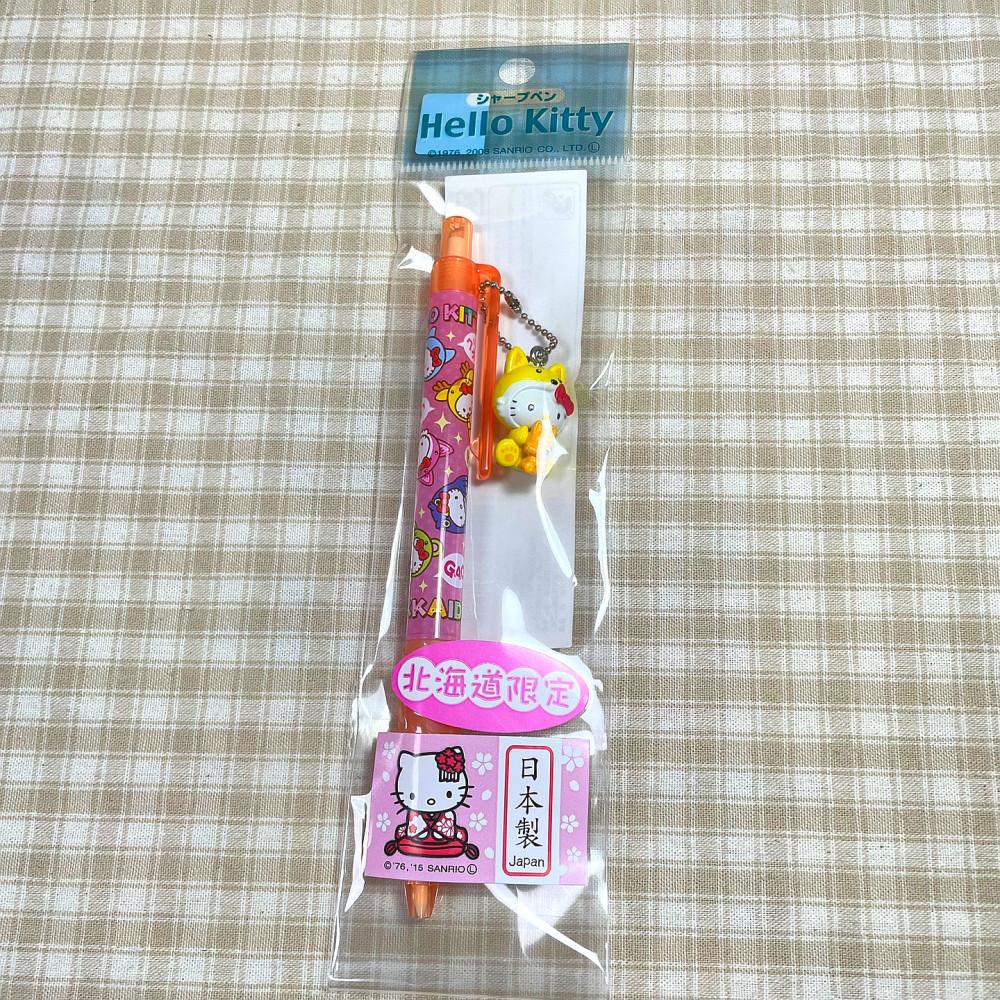 훗카이도 한정 노란여우 버전 키티스트랩샤프 산리오샤프 헬로키티키링샤프