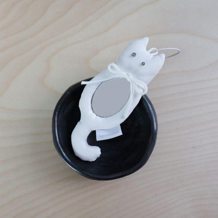 [4/30 예약발송] mini cat cushion mirror keyring
