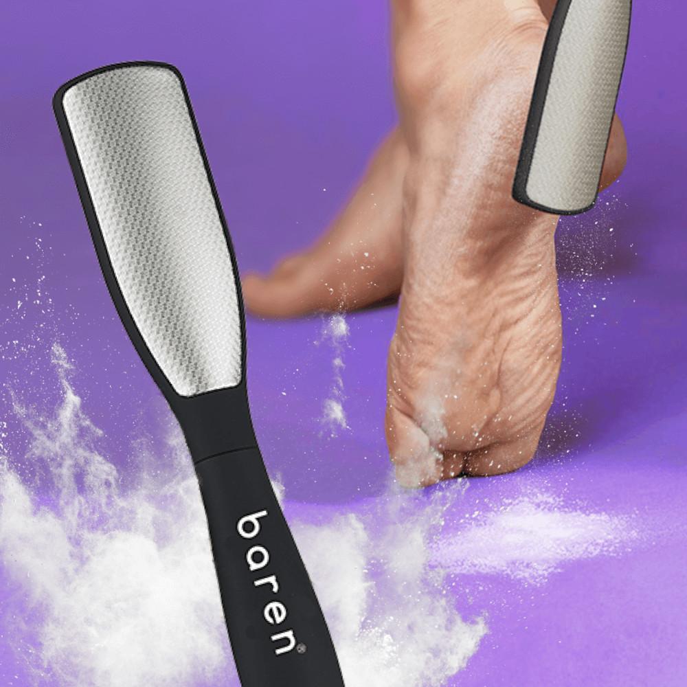 바렌 매직 양면 스테인리스 발각질제거기 발 뒤꿈치 각질 발바닥 굳은살 제거 풋파일