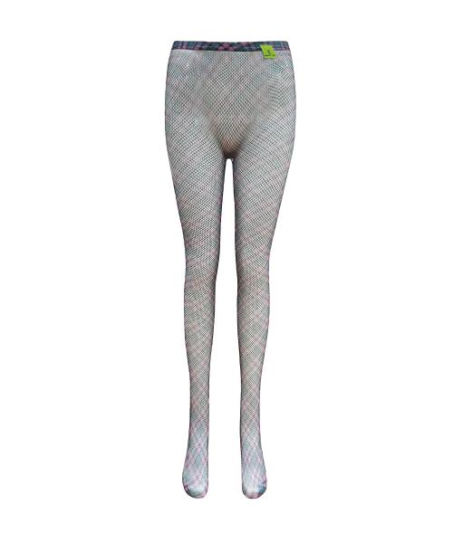 nana check purple fishnet