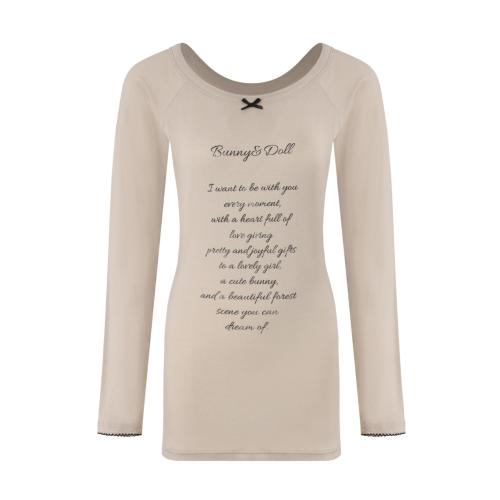 뉴 시스루 티 (코코아 베이지)