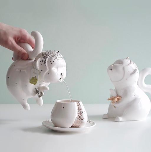 ‘조은, 쉼 Ceramics' 복숭아잔*소서