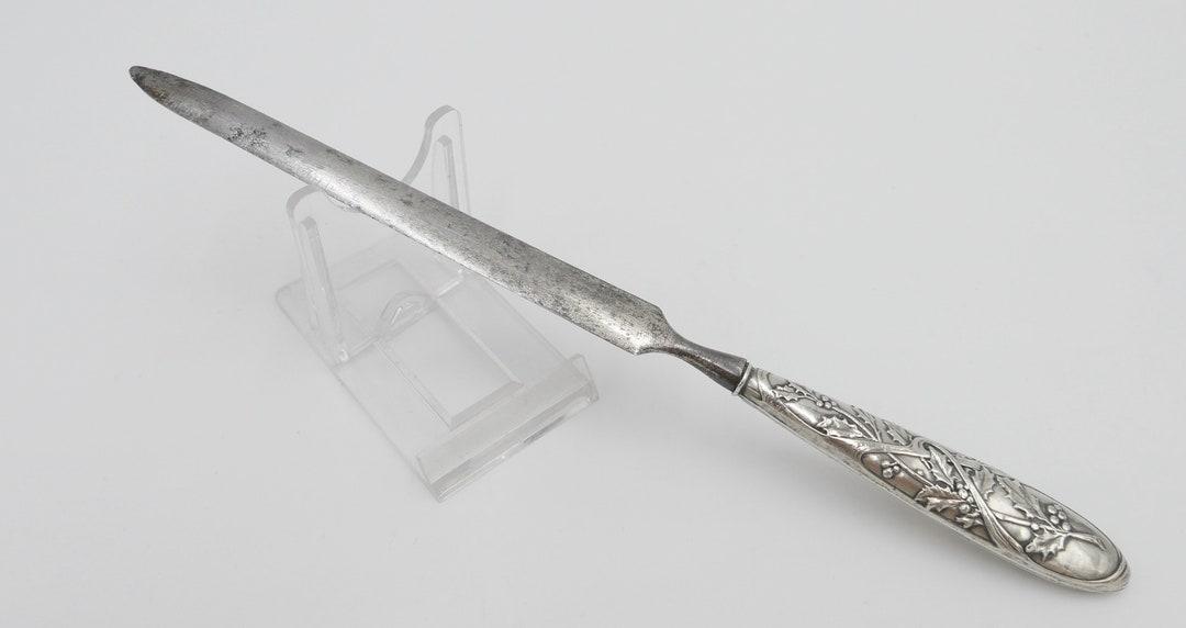 around 1900 Silver letter opener Vines Silver 800