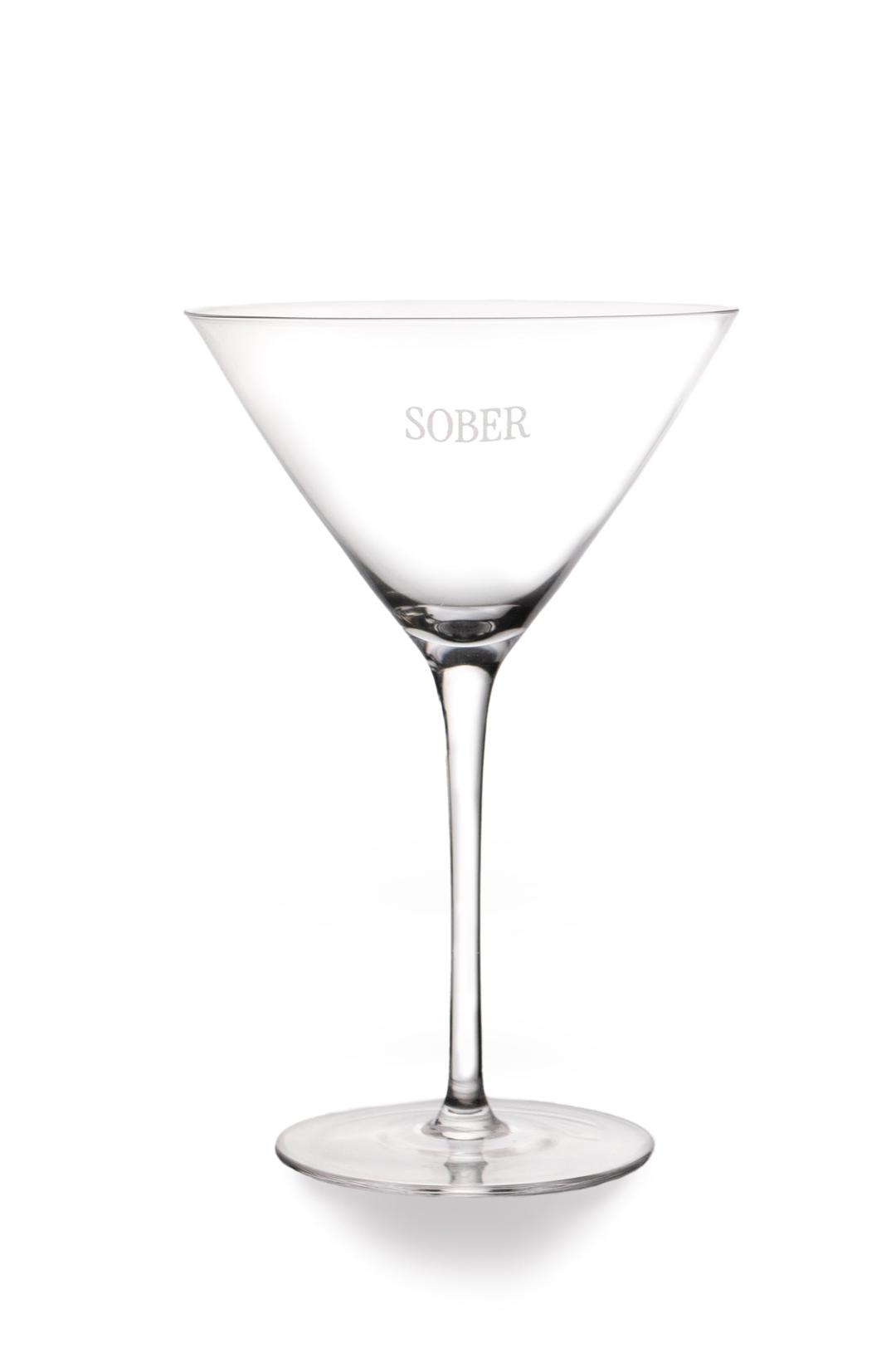 Sober Martini Glass