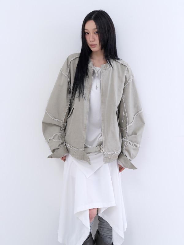 vintage distressed cutting jacket